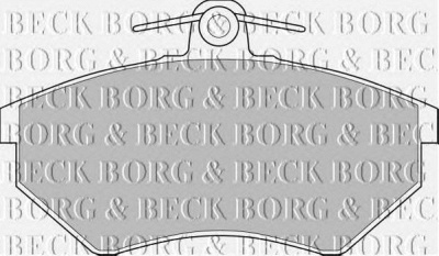 BORG & BECK bbp1427 -  Комплект тормозных колодок, дисковый тормоз